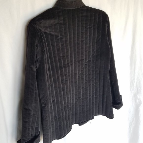 Vintage | Two Potato Black Velvet Quilted Jacket - Picture 11 of 16